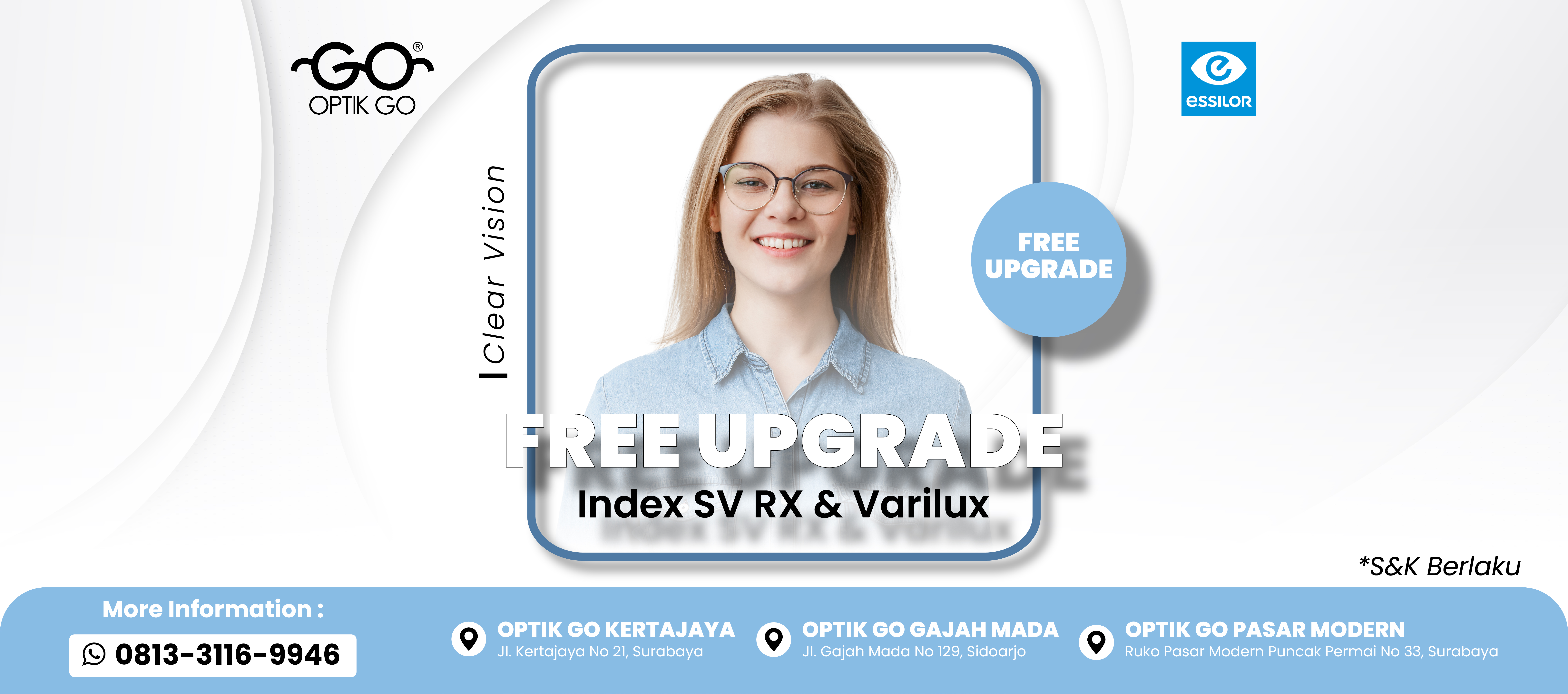 Free Upgrade Index SV RX & Varilux